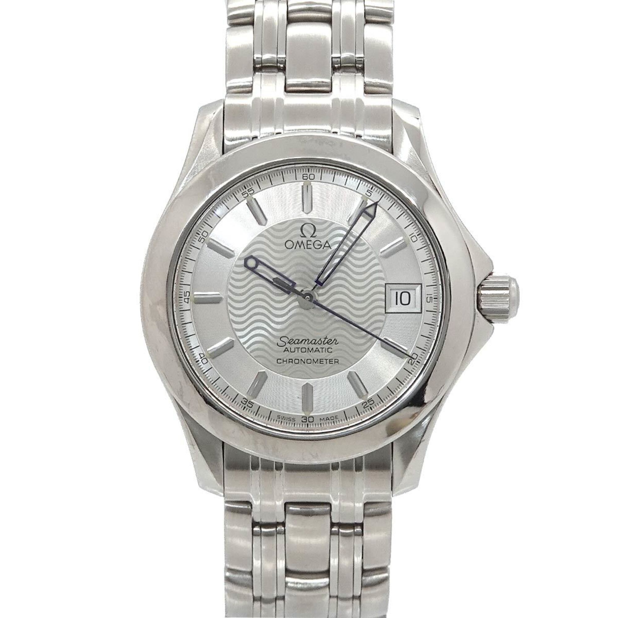 Omega Seamaster 120 Chronometer 2501 31 Mens Watch Silver Date Automatic Sel